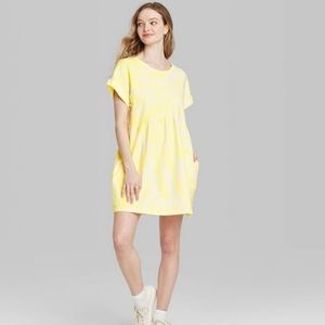 Wild Fable Crewneck Tie-Dye Mini T-Shirt Dress